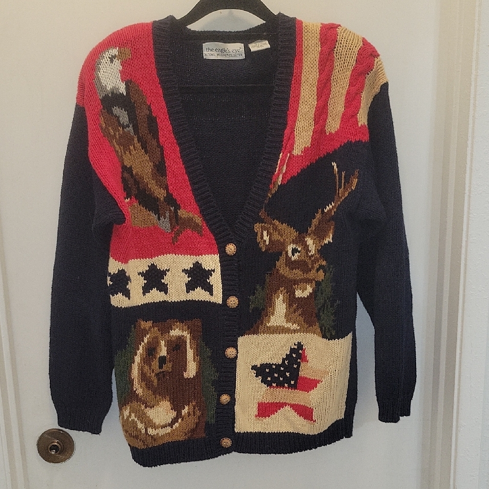 Quacker Factory Men's Patriotic Sweater - Multicolor